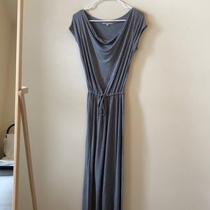 GAP Cowl Neck Modal Maxi Dress in Heather Grey